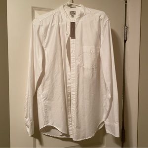 J Crew Mens Oxford Shirt White size Medium